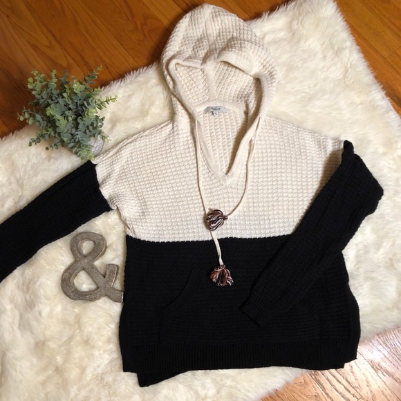 Madewell Sweaters - EUC Madewell Colorblock Hoodie Sweater XS
